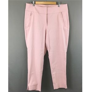 Lane Bryant Pants Capri Pink Stretch Sz 18 Work